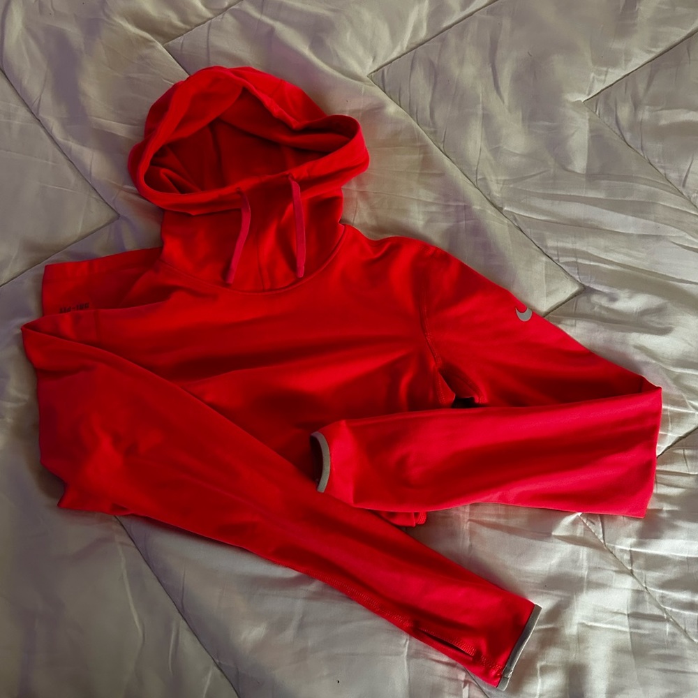 Nike Pro Dri Fit - Running top size Small with hood